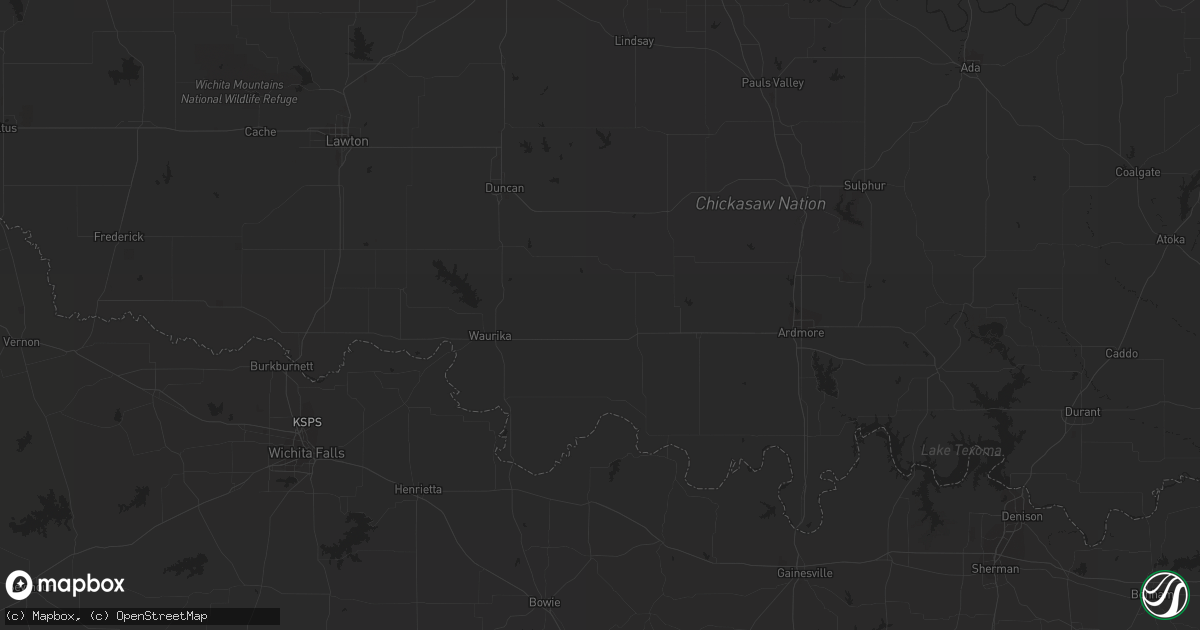 Hail map in North Richland Hills, TX on March 8, 2019