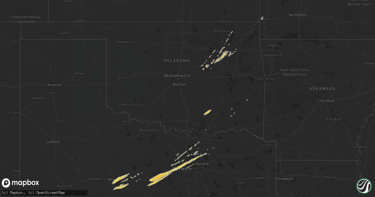 Hail map on March 8, 2019