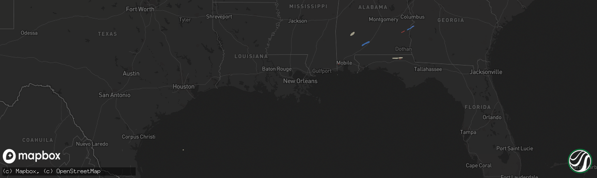 Hail map on March 8, 2022