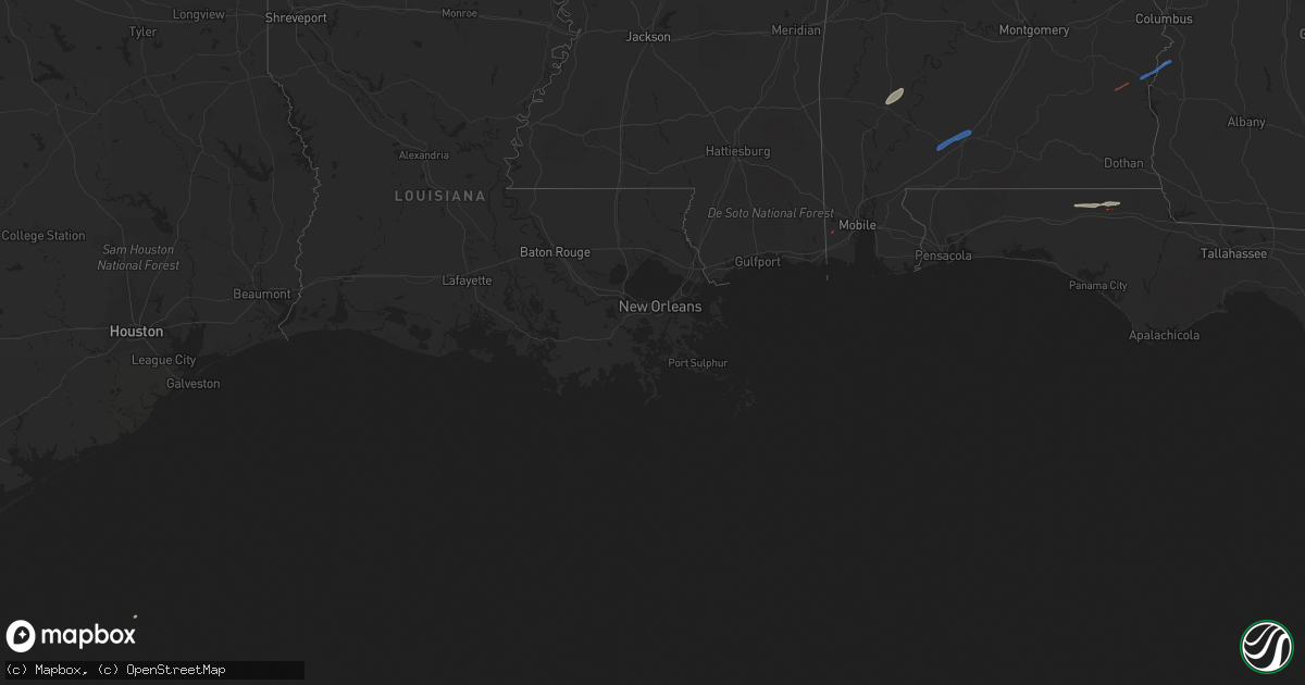 Hail map on March 8, 2022