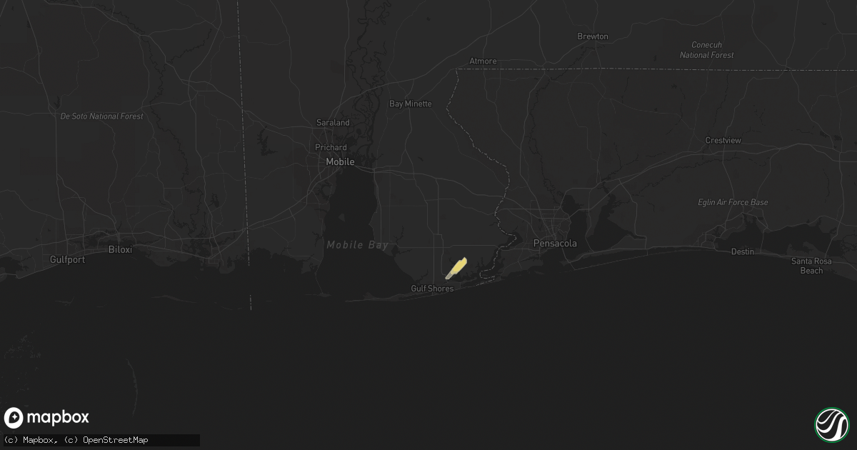 Hail map in Summerdale, AL on March 8, 2024