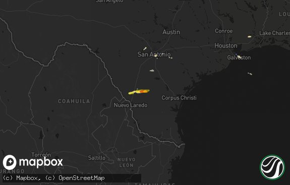 Hail map preview on 03-08-2026