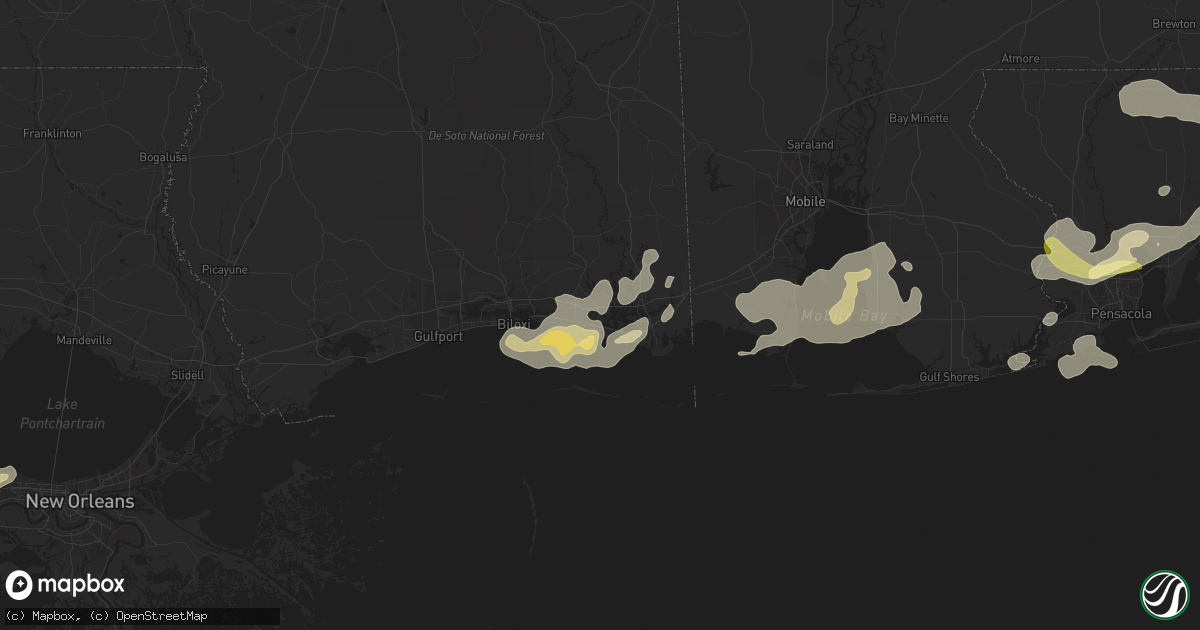 Hail map in Gautier, MS on March 9, 2011