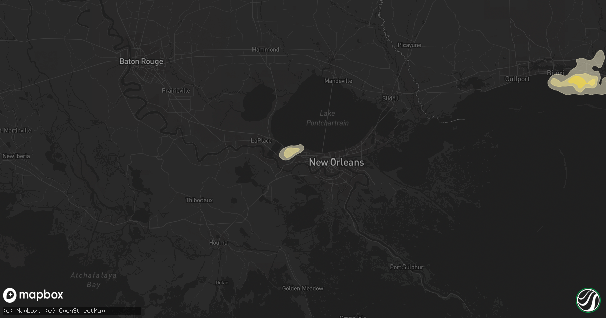 Hail map in Kenner, LA on March 9, 2011