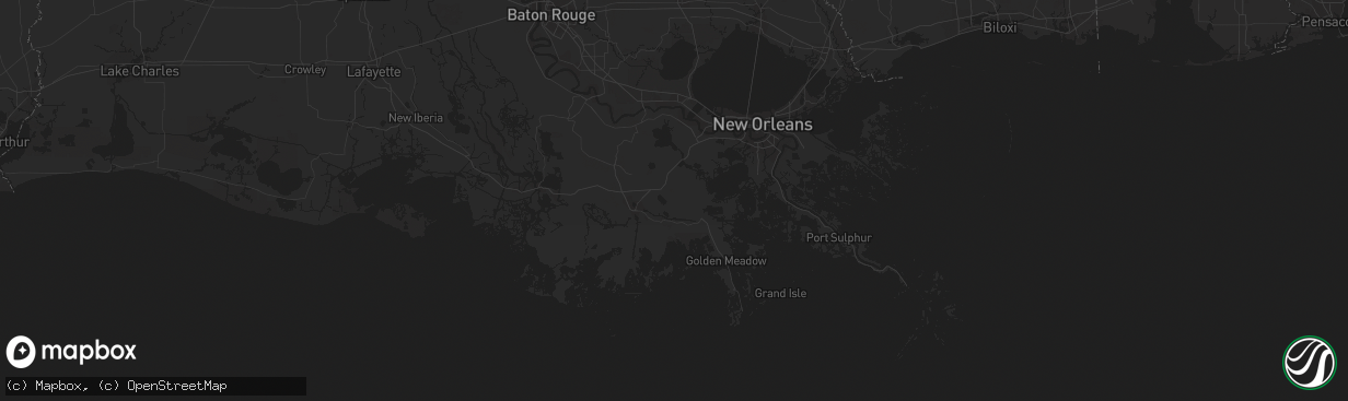 Hail map in Mims, FL on March 9, 2012