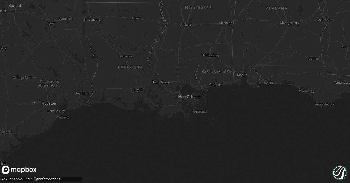 Hail map on March 9, 2012
