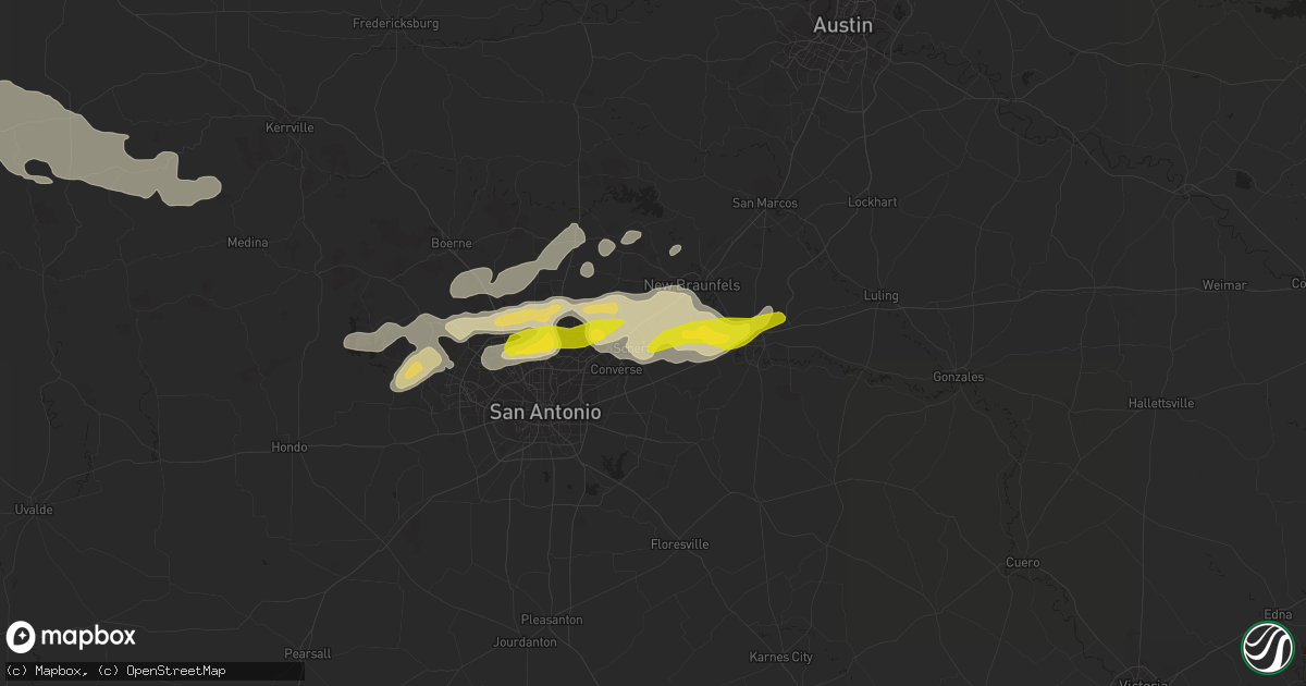 Hail map in Cibolo, TX on March 9, 2013