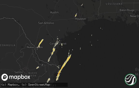 Hail map preview on 03-09-2016