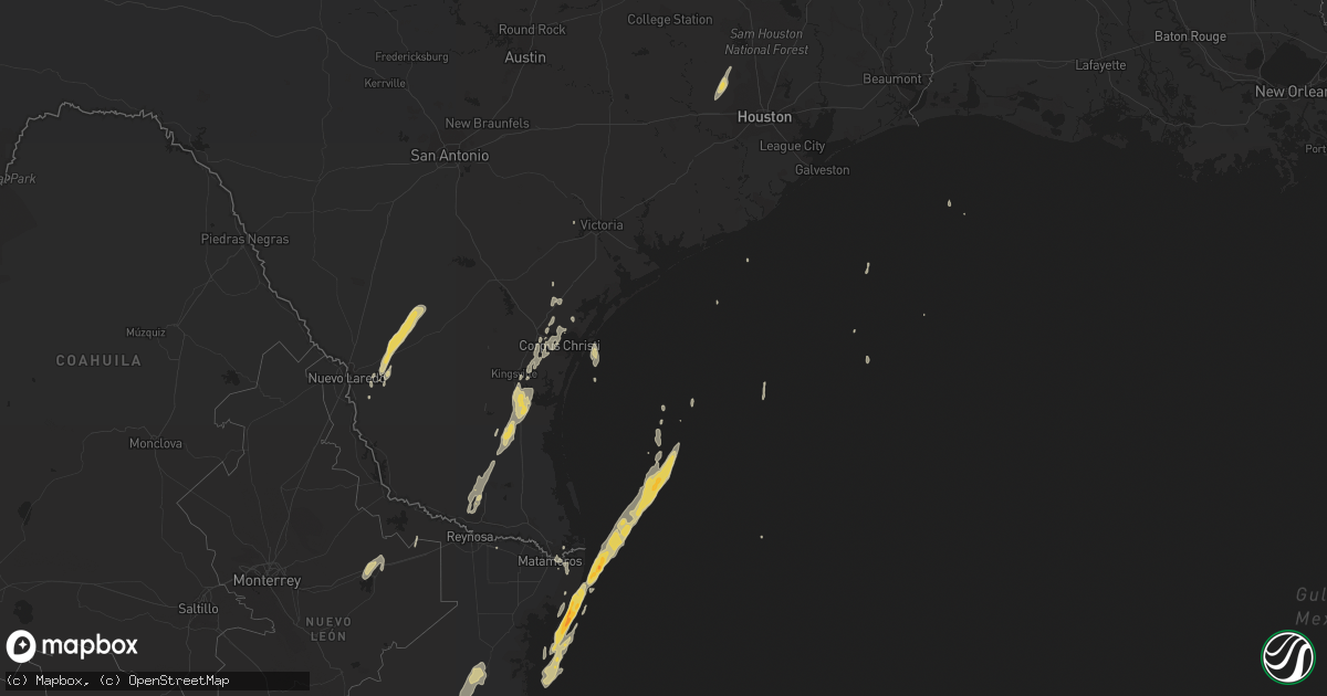 Hail map on March 9, 2016