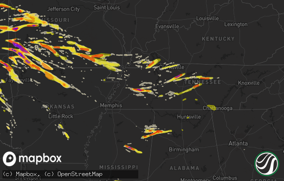 Hail map preview on 03-09-2017