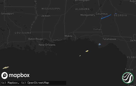 Hail map preview on 03-09-2022