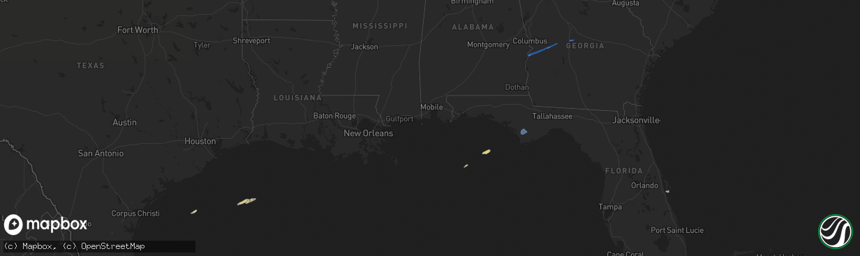 Hail map on March 9, 2022