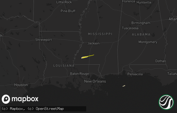 Hail map preview on 03-09-2025