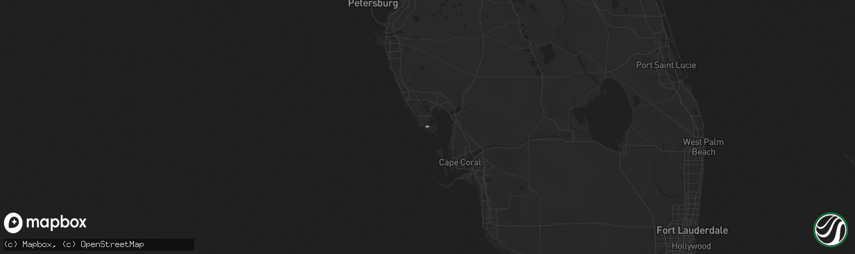 Hail map in Placida, FL on March 10, 2011