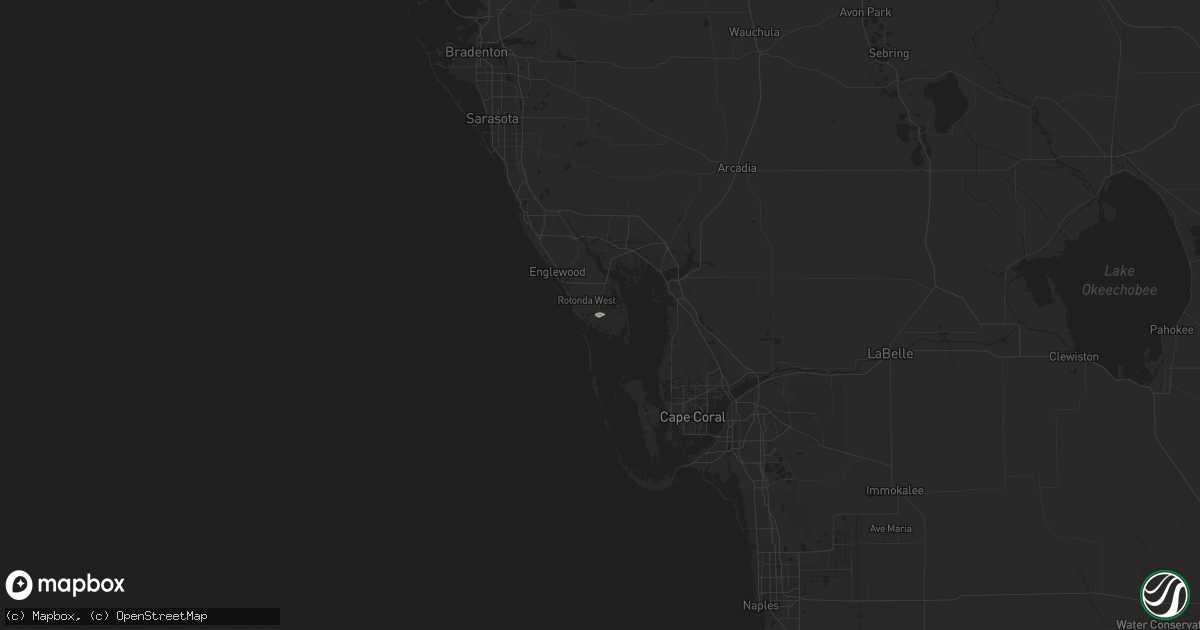 Hail map in Placida, FL on March 10, 2011