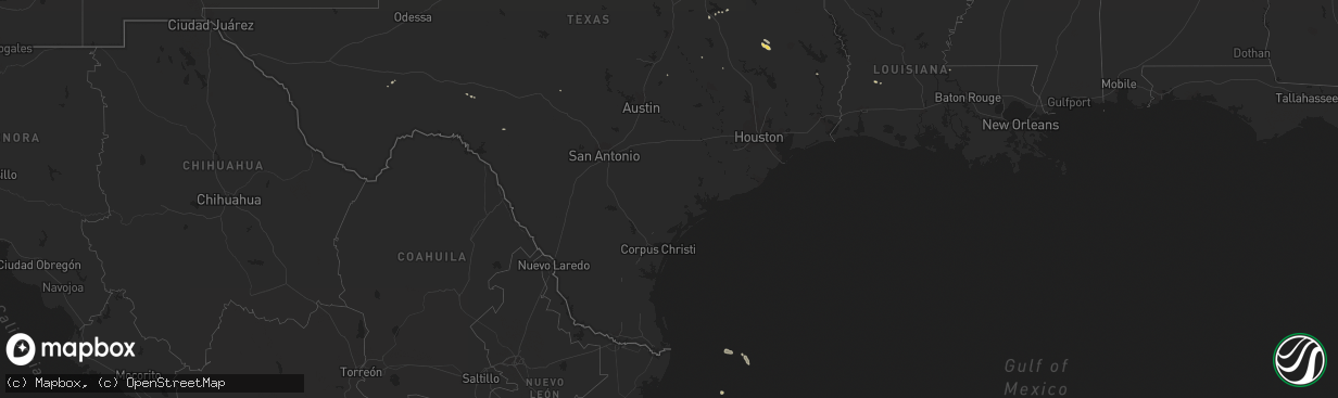 Hail map on March 10, 2017