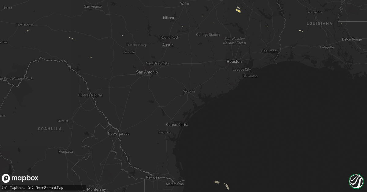 Hail map on March 10, 2017