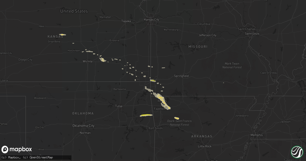 Hail map on March 10, 2020