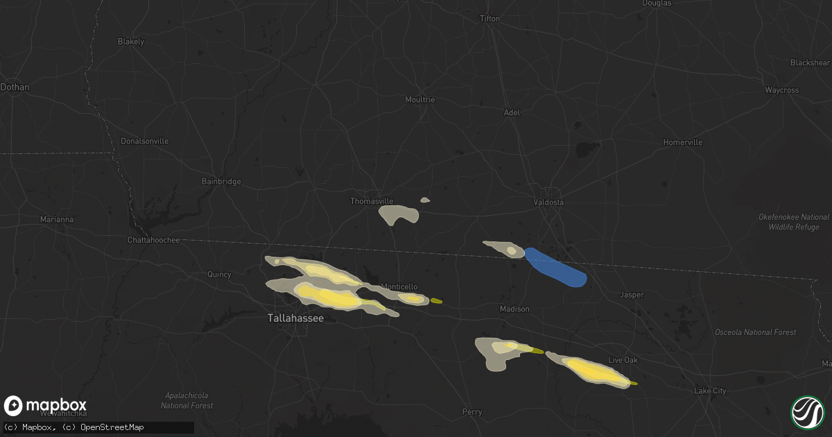 Hail map in Boston, GA on March 10, 2023