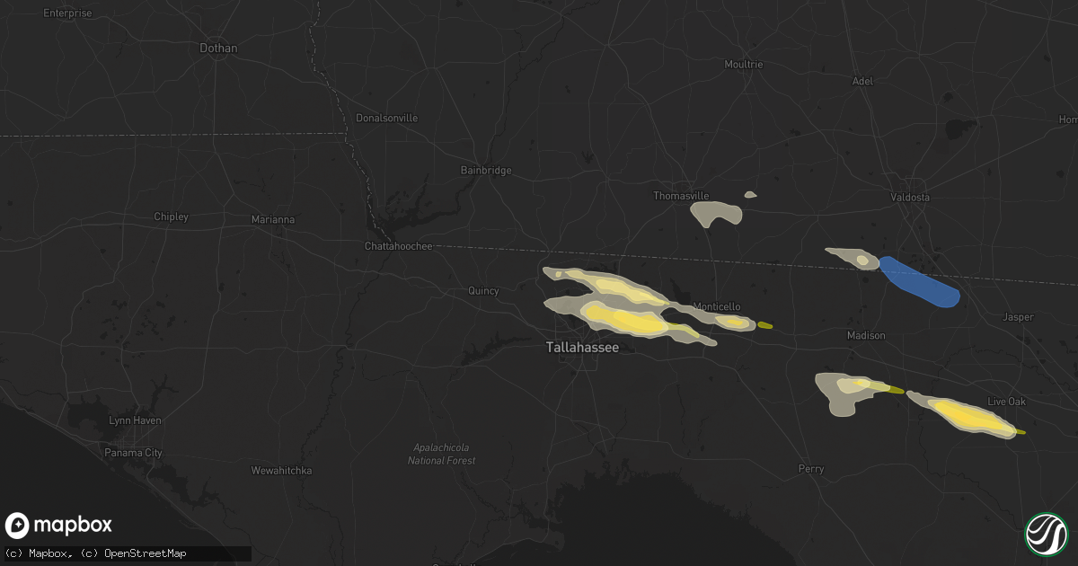 Hail map in Havana, FL on March 10, 2023
