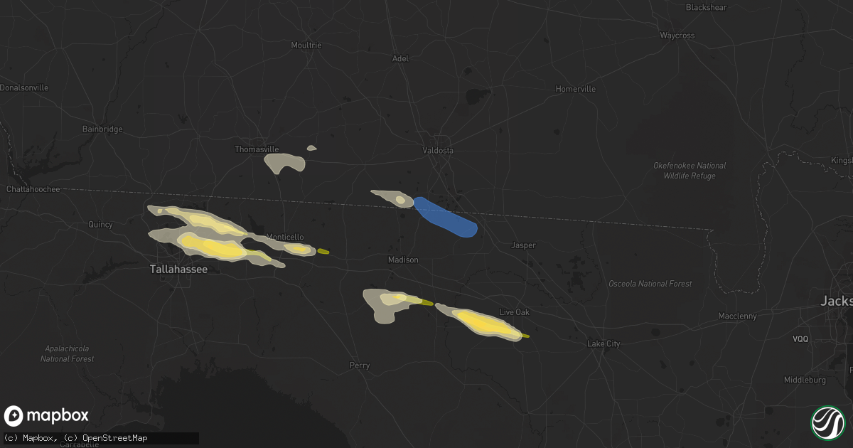Hail map in Pinetta, FL on March 10, 2023