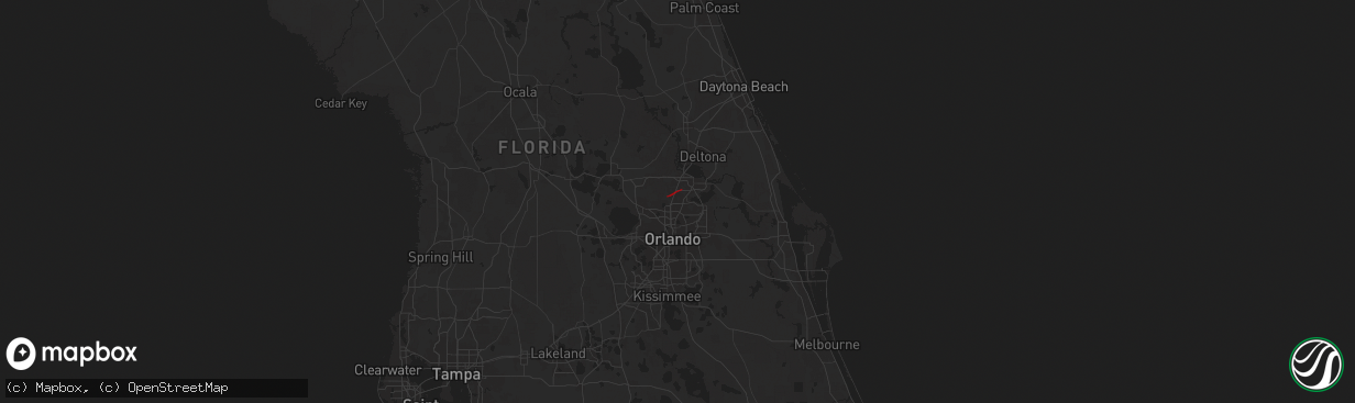 Hail map in Longwood, FL on March 10, 2025