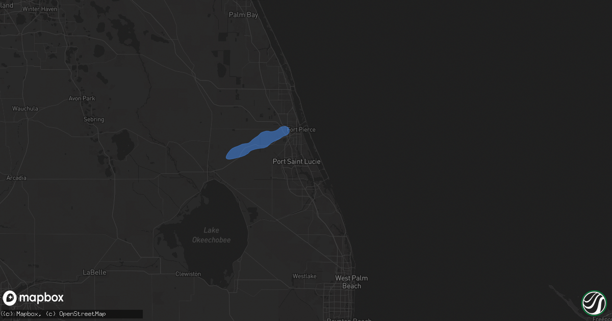 Hail Map in Port Saint Lucie, FL on March 10, 2025 - HailTrace