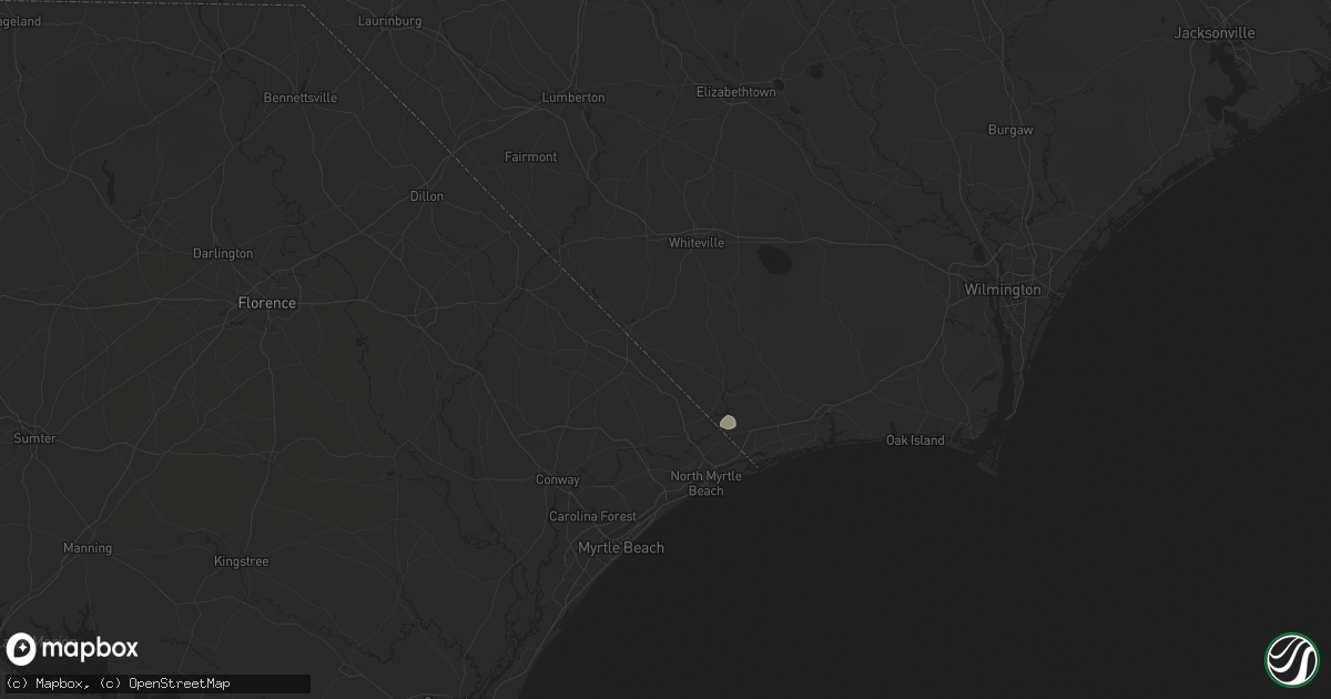 Hail map in Tabor City, NC on March 10, 2025