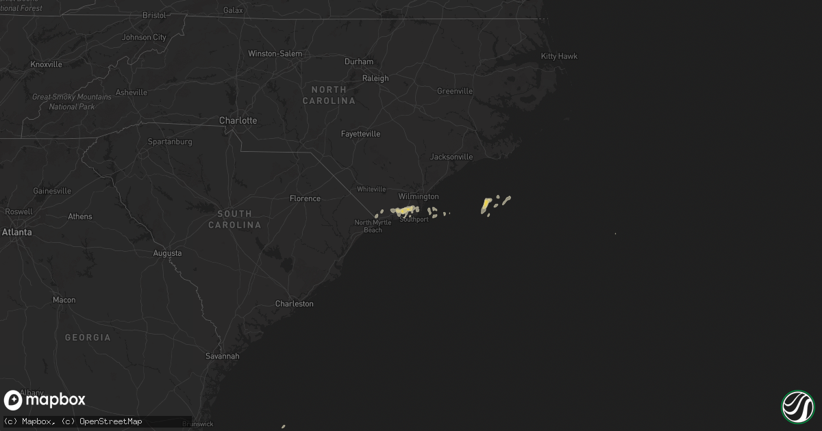 Hail map on March 10, 2025