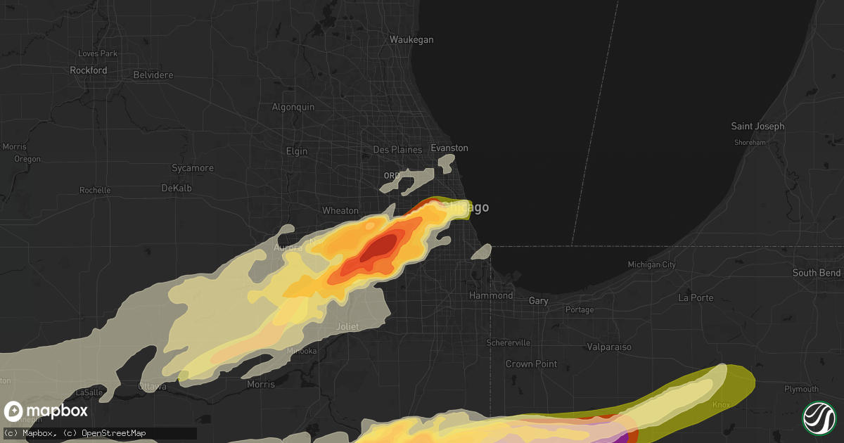 Hail map in Berwyn, IL on March 10, 2026