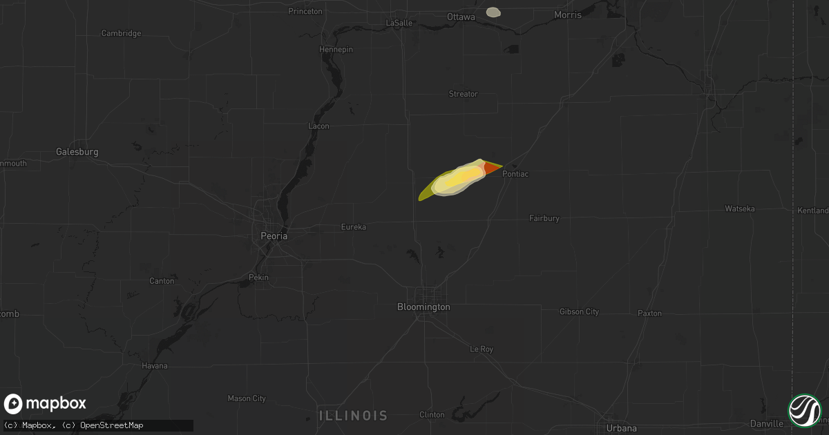 Hail map in El Paso, IL on March 10, 2026