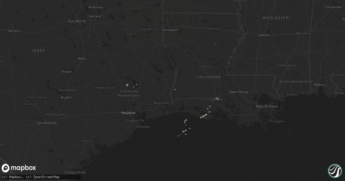 Hail map on March 11, 2012