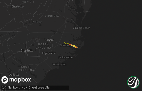 Hail map preview on 03-11-2015
