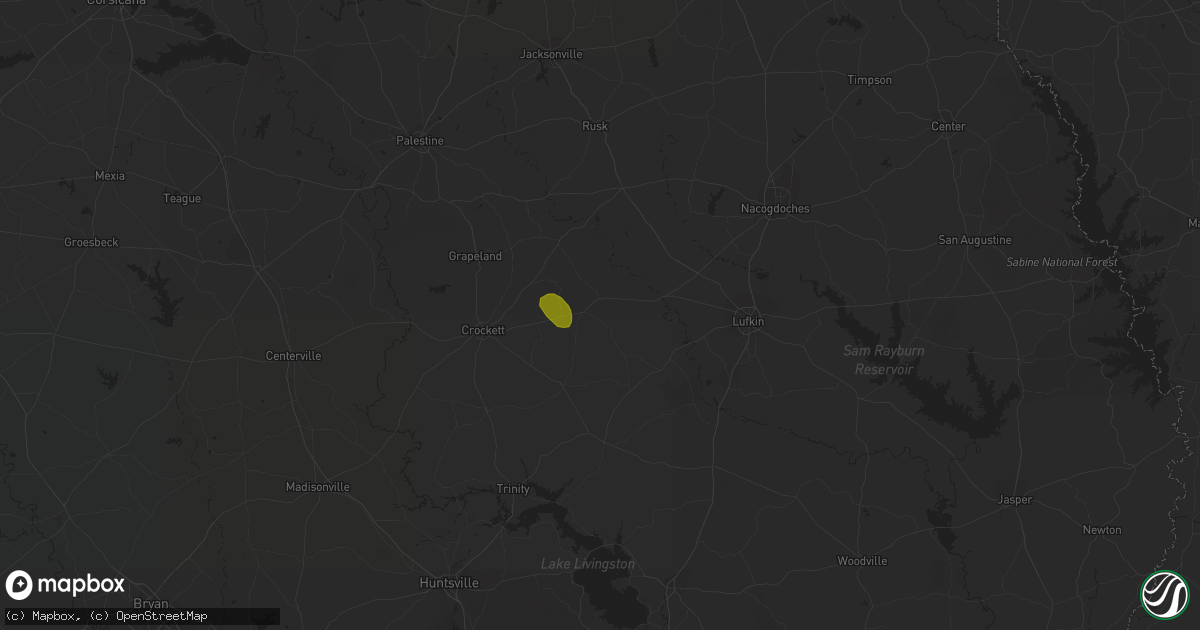 Hail map in Kennard, TX on March 11, 2017