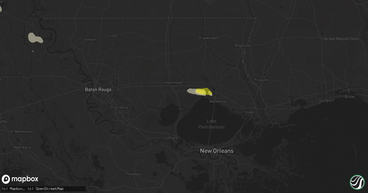 Hail map in Ponchatoula, LA on March 11, 2018