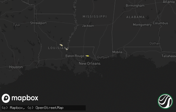 Hail map preview on 03-11-2018