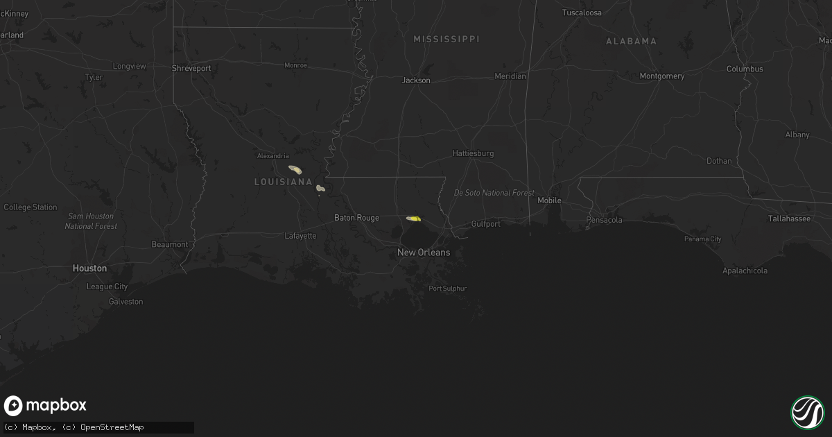 Hail map on March 11, 2018