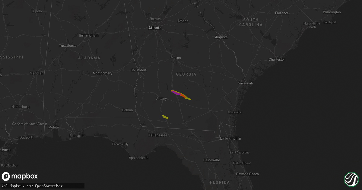 Hail map on March 11, 2019