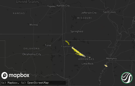 Hail map preview on 03-11-2020