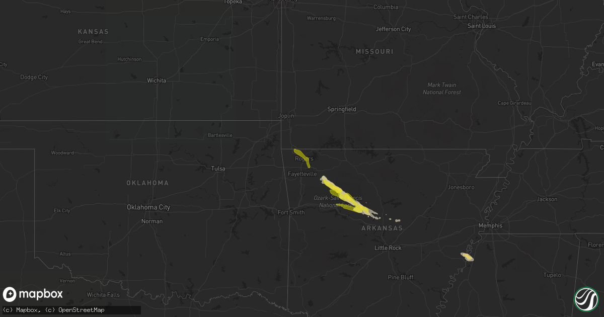 Hail map on March 11, 2020