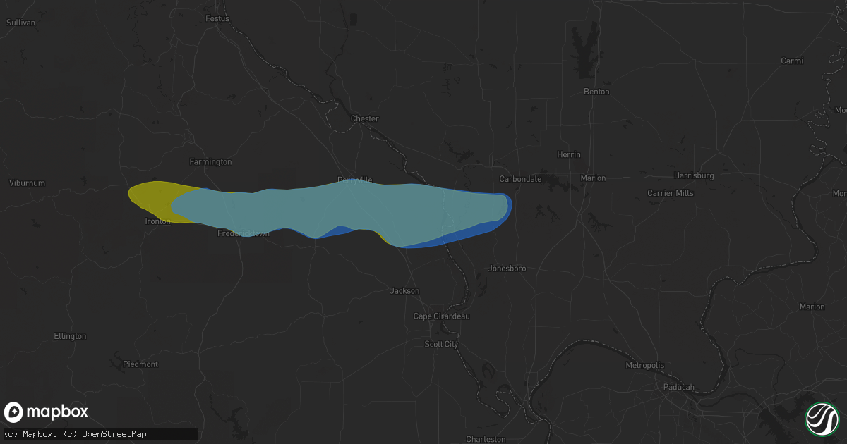 Hail map in Altenburg, MO on March 11, 2021