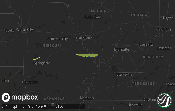 Hail map preview on 03-11-2021