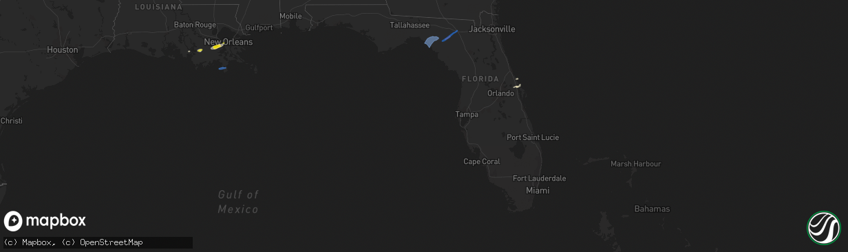 Hail map in Florida on March 11, 2022