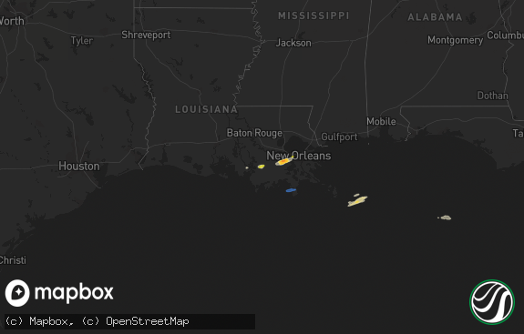 Hail map preview on 03-11-2022