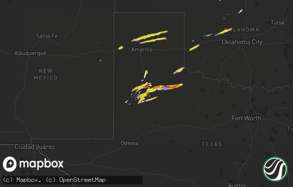 Hail map preview on 03-12-2021