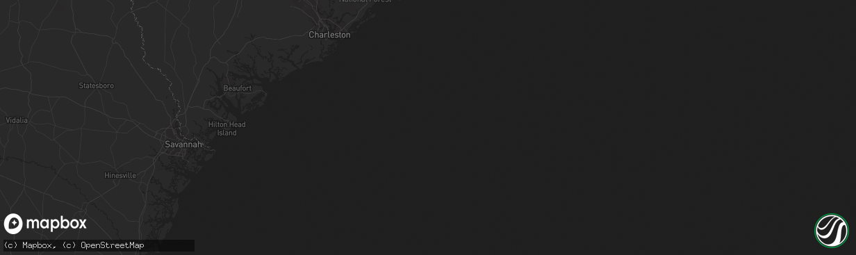 Hail map in Virginia Beach, VA on March 12, 2022