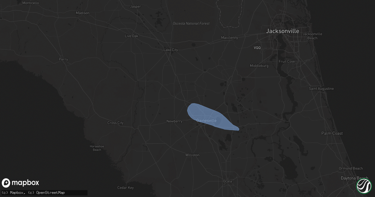 Hail map in Alachua, FL on March 12, 2023