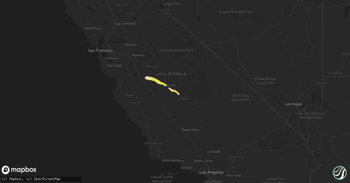 Hail map on March 12, 2023
