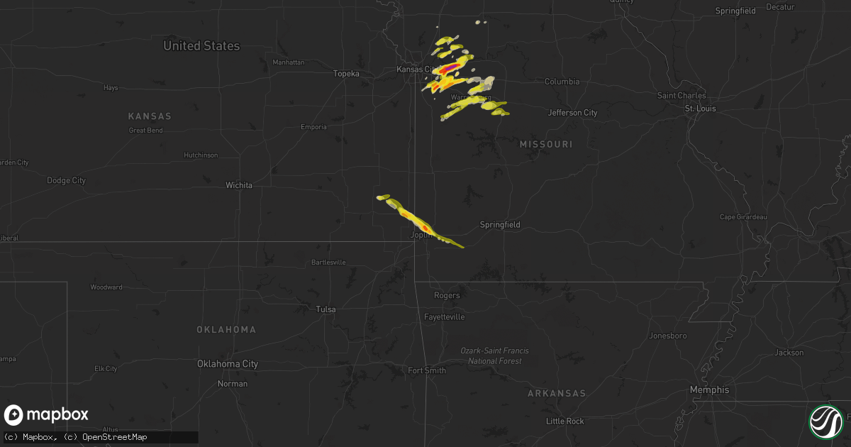 Hail map on March 12, 2024