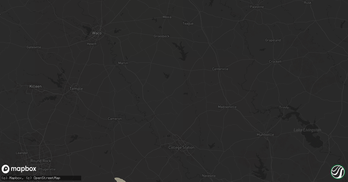 Hail map in Franklin, TX on March 12, 2025